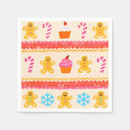 Servilleta De Papel Gingerbread Christmas Paper Napkins