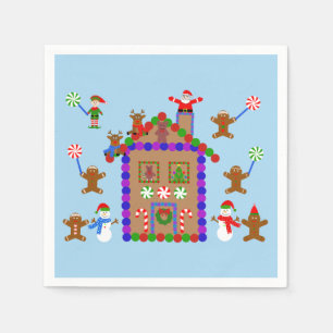 Servilleta De Papel Gingerbread House #2 Napkins