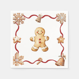 Servilleta De Papel Gingerbread Man | Christmas Napkins