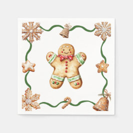 Servilleta De Papel Gingerbread Man | Christmas Napkins