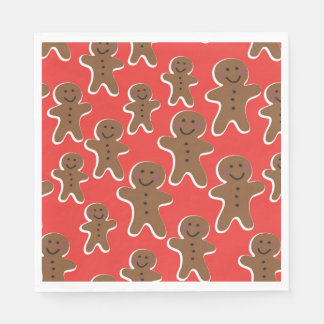 SERVILLETA DE PAPEL GINGERBREAD MAN REUNIENDO PAPEL NAPKINS
