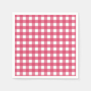 Servilleta De Papel gingham cereza