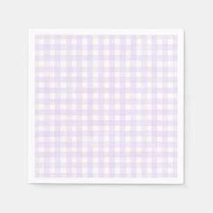 Servilleta De Papel Gingham Clásico de Lavanda