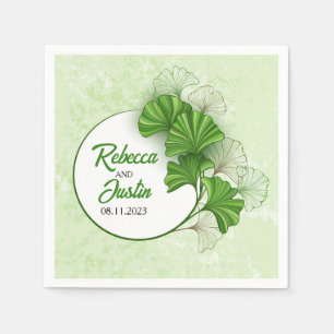 Servilleta De Papel Ginkgo Biloba Boho moderno