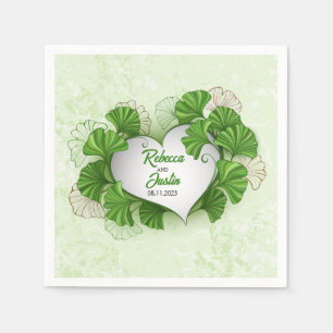 Servilleta De Papel Ginkgo Biloba Boho moderno