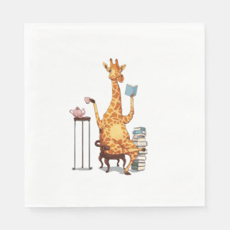 Servilleta De Papel Girafas, libros y obsequios de té
