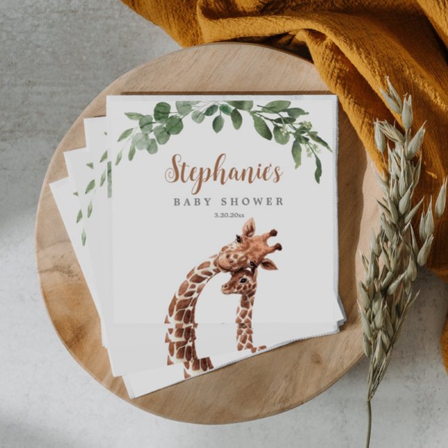 Servilleta De Papel Giraffe Baby Shower (Subido por el creador)