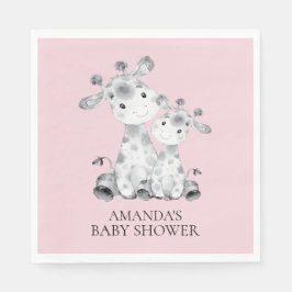 Servilleta De Papel Giraffe Chicas Baby Shower Papeles