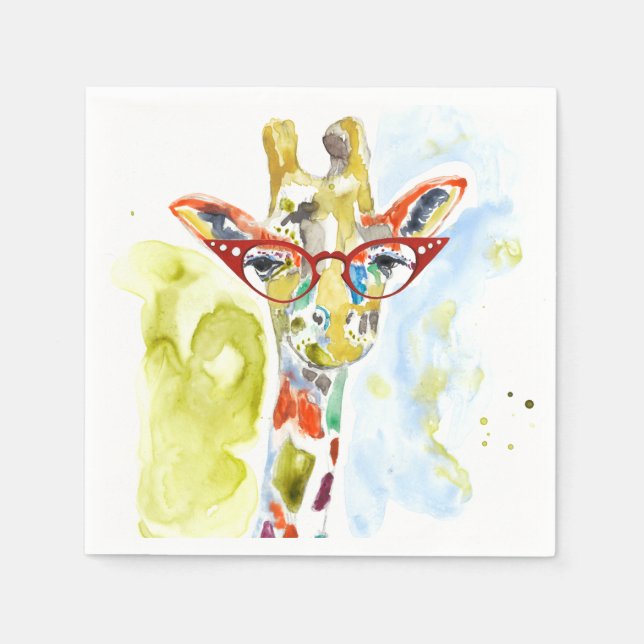 Servilleta De Papel Giraffe de los pantalones inteligentes (Anverso)