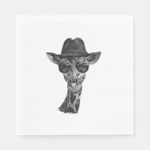 Servilleta De Papel Giraffe Gafas de sol
