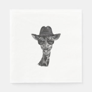 Servilleta De Papel Giraffe Gafas de sol