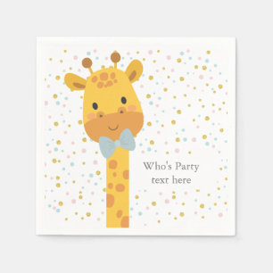 Servilleta De Papel Giraffe, ilustracion animal