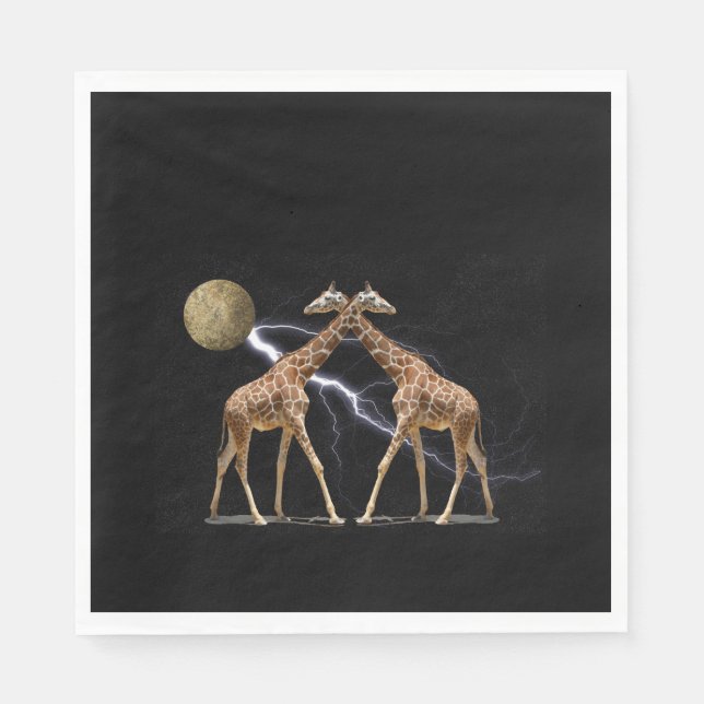 SERVILLETA DE PAPEL GIRAFFES COSMIC (Anverso)