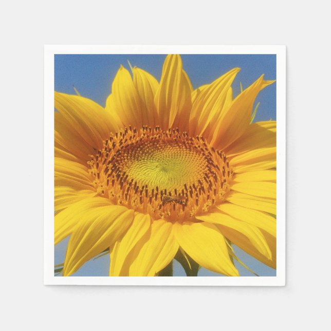 Servilleta De Papel Girasol amarillo (Anverso)