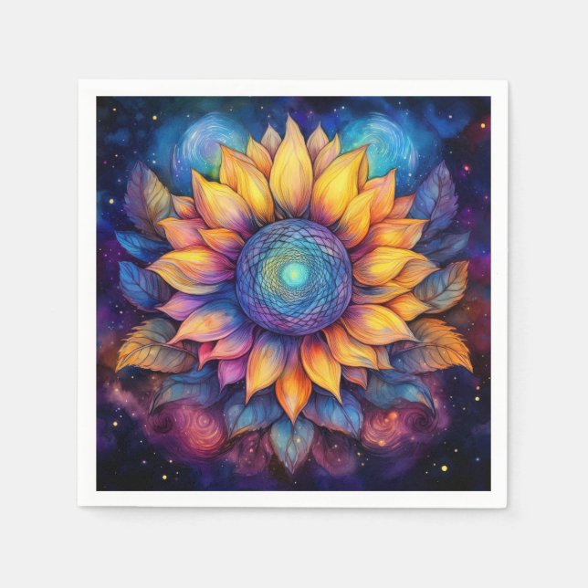 Servilleta De Papel Girasol colorido (Anverso)