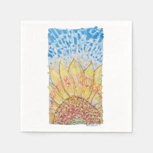 Servilleta De Papel Girasol Flor Radiante