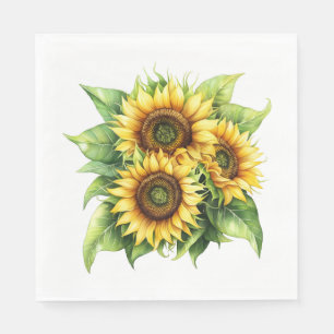 Servilleta De Papel Girasol Floral