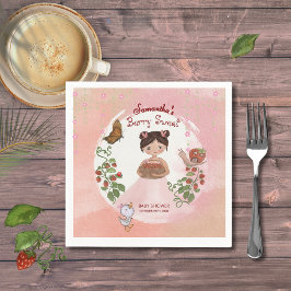 Servilleta De Papel Girl & Duckling 'Berry Sweet' Party Paper Napkin