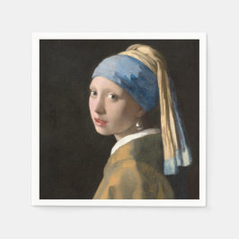 Servilleta De Papel Girl with the pearl earring - Johannes Vermeer
