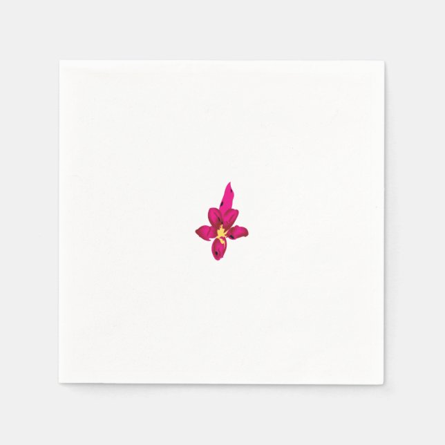 Servilleta De Papel Girly Design, Light Gold, Purplish Red (Anverso)