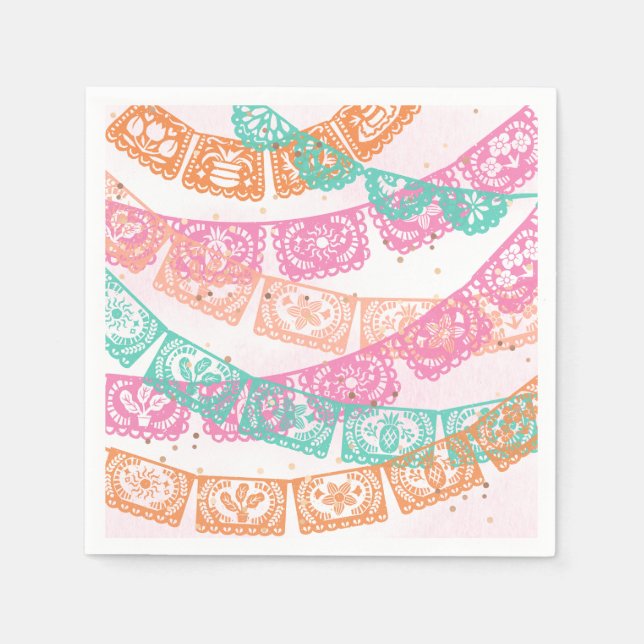 Servilleta De Papel Girly Fiesta Fiesta Napkins (Anverso)