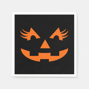 Servilleta De Papel Girly Jack O Lantern Halloween