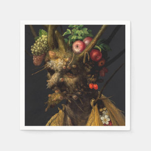 Servilleta De Papel Giuseppe Arcimboldo - Cuatro estaciones en una sol