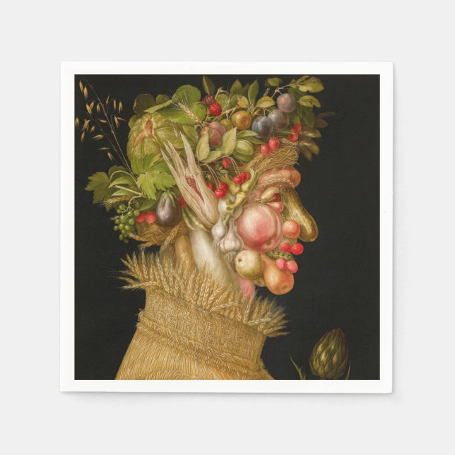 Servilleta De Papel Giuseppe Arcimboldo - Verano (Anverso)