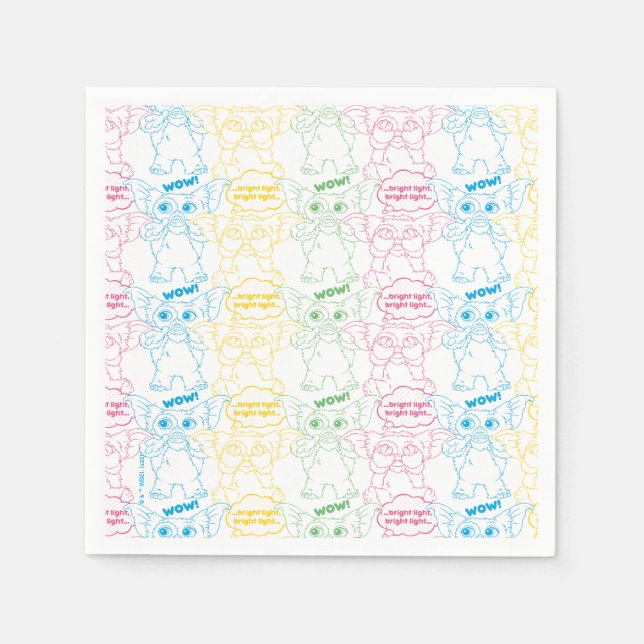 Servilleta De Papel Gizmo | Bright Light! Bright Light! (Anverso)