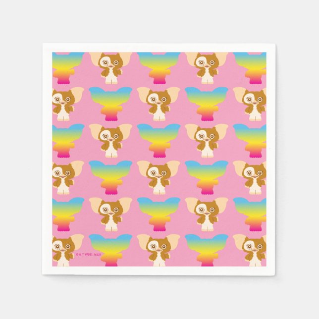 Servilleta De Papel Gizmo | Rainbow Pattern (Anverso)