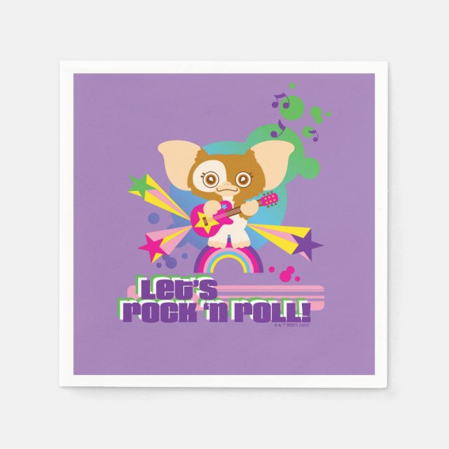 Servilleta De Papel Gizmo | Rock 'n Roll (Anverso)