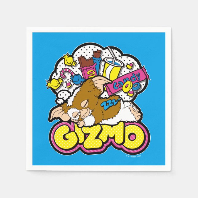 Servilleta De Papel Gizmo | Soñando con los dulces (Anverso)