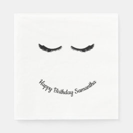 Servilleta De Papel Glam Black Eyelashes