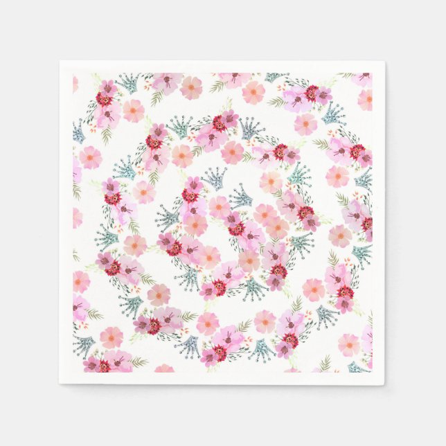 Servilleta De Papel Glam Diva Llama Princess Birthday Party (Anverso)