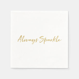 Servilleta De Papel Glam Gold Sparkle