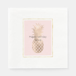 Servilleta De Papel Glam Pineapple Gold