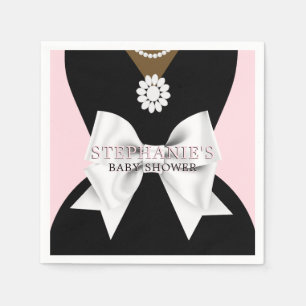 Servilleta De Papel Glam Pink Ethnic Fancy Tiffany Tema Baby Shower