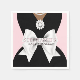 Servilleta De Papel Glam Pink Tema Étnico de Fantasía Baby Shower