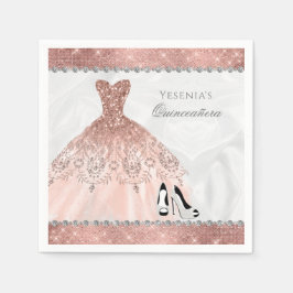 Servilleta De Papel Glam Quinceanera