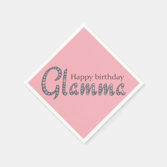 Servilleta De Papel Glamma bling cocktail servilletas (Borde)