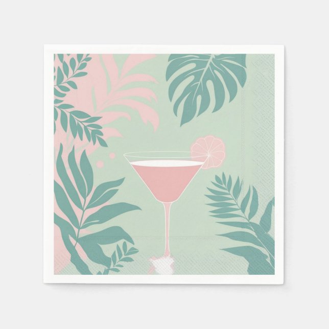 Servilleta De Papel Glamour Tropical (Anverso)