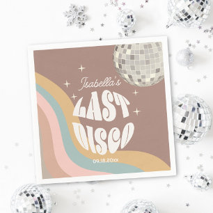Servilleta De Papel Glamurosa última disco retro groovy despedida de s