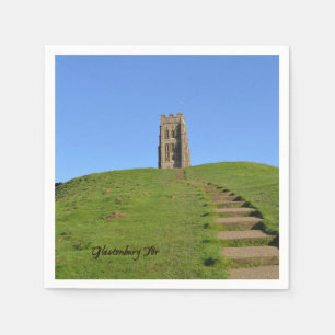 Servilleta De Papel Glastonbury Tor Somerset England Photo