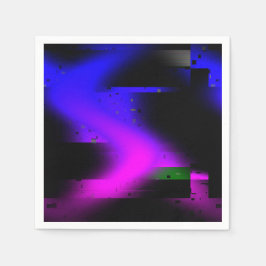 Servilleta De Papel Glitch Plasma Black