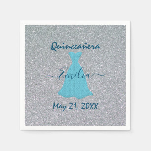 Servilleta De Papel Glittering Quinceanera