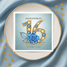 Glitzy Chic Rosa Dorada Piedra Preciosa Dulces 16