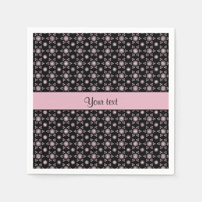 Servilleta De Papel Glitzy Sparkly Lilac Purpurinas Stars (Anverso)