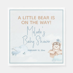 Servilleta De Papel Globo aerostático de osito de peluche