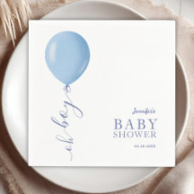 Globo azul minimalista Oh Boy Baby Shower