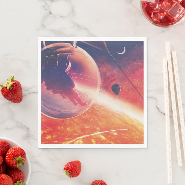 Servilleta De Papel Globo de aire caliente extremo sobre el paisaje vo (In situ)